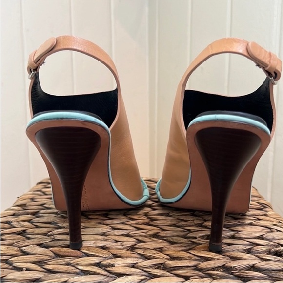 Rebecca Minkoff Barista Cipria Celadon Nubuck Heels - Picture 5 of 16